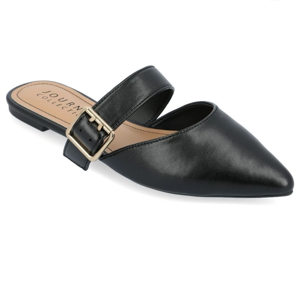 New Journee Collection Womens Shaella Tru Comfort Foam Mules Slip On Pointed Toe